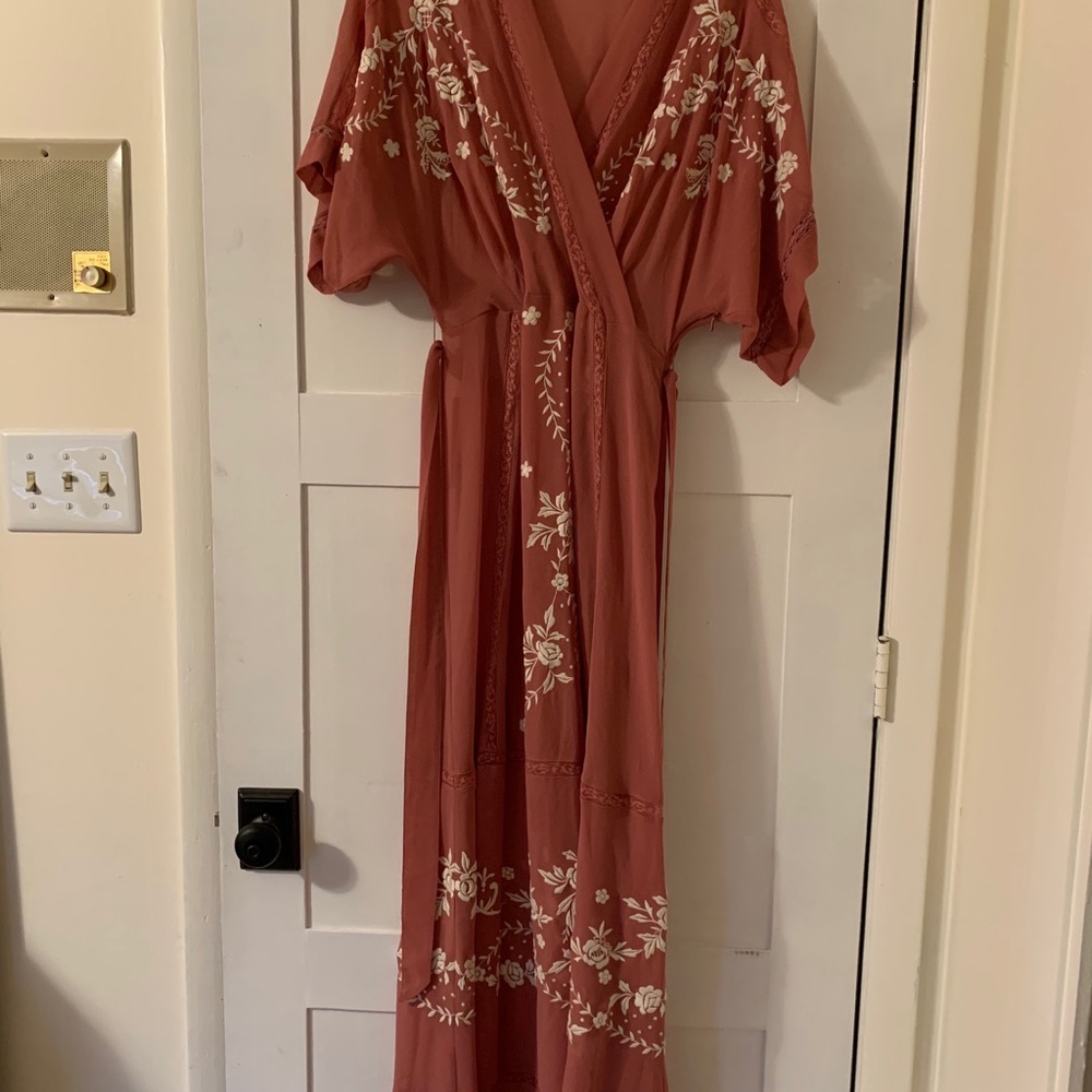 ASOS Faux Wrap Dress with Lining